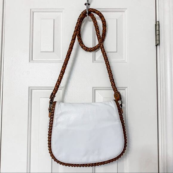 LISETTE • White Boho Vintage Rope Crossbody Bag - Picture 1 of 7